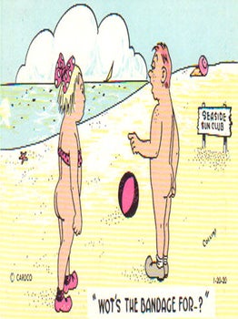 GENUINE NUDIST COMIC CARDS Image #8