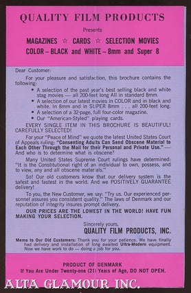 Item #100786 QUALITY FILM PRODUCTS BROCHURE