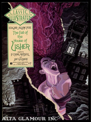 Item #101570 CLASSICS ILLUSTRATED - The Fall Of The House Of Usher. Edgar Allan Poe, Jay Geldhof
