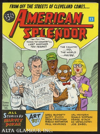 Item #101833 AMERICAN SPLENDOR. Harvey Pekar