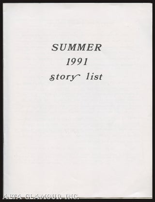 Item #101913 SUMMER 1991 STORY LIST - MICHAEL P. LAWTON / E.M. PUBLICATIONS