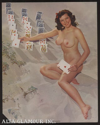 Item #101979 THE ACE OF HEARTS - CUTE BRUNETTE PINUP PLAYING CARDS