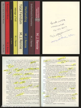 A GROUP OF EIGHT GALLEY PROOFS WITH CORRECTIONS. M. J Rennie.