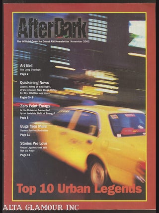 Item #102502 AFTER DARK: The Official Coast To Coast AM Newsletter. Art Bell