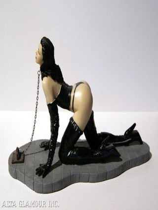 BONDAGE LEATHER GIRL FIGURINE
