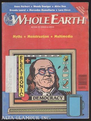 Item #102549 WHOLE EARTH REVIEW: Access To Tools & Ideas. Stewart Brand
