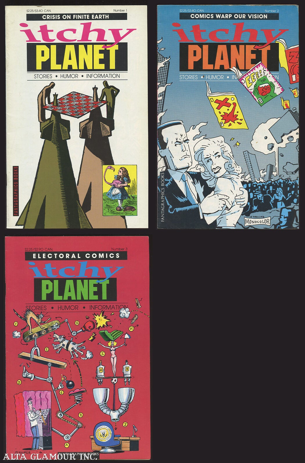ITCHY PLANET. Nos. 1-3 A Complete Run | Leonard Rifas | 1st Printing
