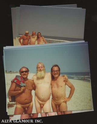 Item #102751 GROUP OF EIGHT ORIGINAL COLOR PHOTOS - Posing Nude At The Beach