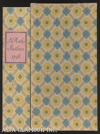 Item #103467 L'ANTI-JUSTINE. Nicolas-Edme Restif de La Bretonne