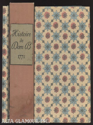 Item #103468 HISTOIRE DE DOM B*****, PORTIER DES CHARTREUX. Ecrite par lui-même. Jacques Charles...