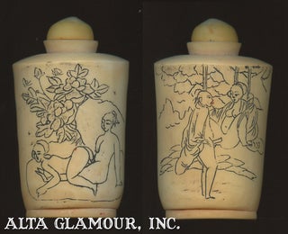 Item #104107 EROTIC CHINESE ETCHED SNUFF BOTTLE