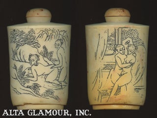Item #104108 EROTIC CHINESE ETCHED SNUFF BOTTLE