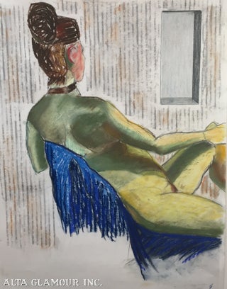 Item #104180 ORIGINAL ARTWORK - Figure Drawing in Charcoal And Pastel. Janice Sullivan