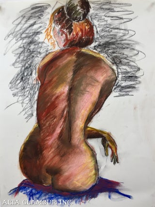 Item #104183 ORIGINAL ARTWORK - Figure Drawing in Charcoal And Pastel. Janice Sullivan