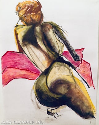 Item #104185 ORIGINAL ARTWORK - Figure Drawing in Charcoal And Pastel. Janice Sullivan