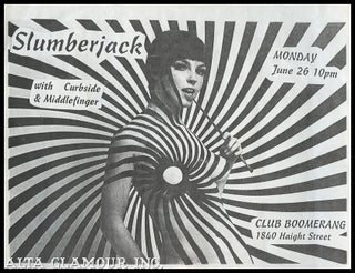 Item #105102 [PUNK ROCK] Original Handbill For Slumberjack [With] Curbside & Middlefinger