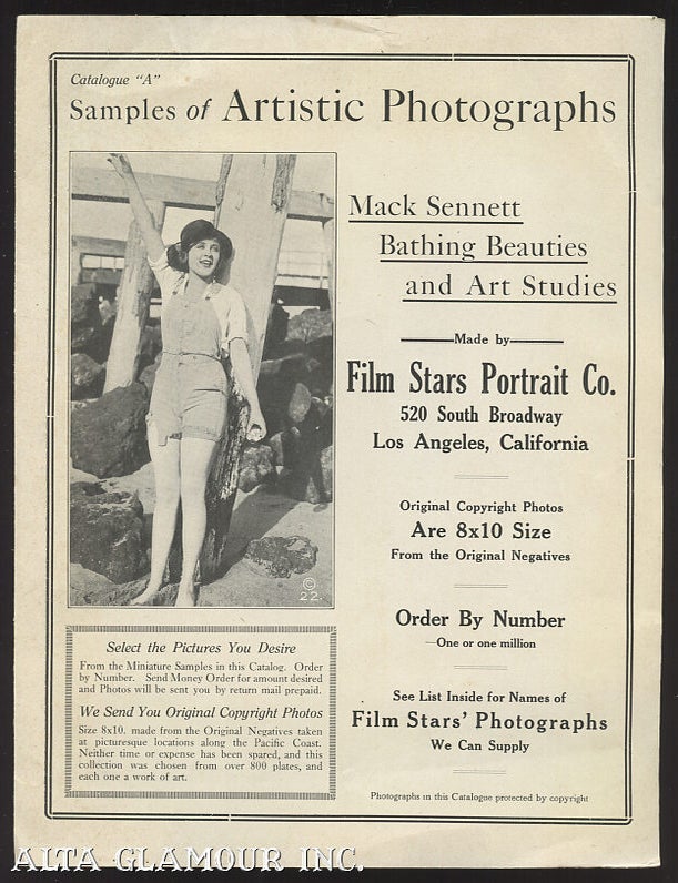 Item #106412 CATALOGUE "A" SAMPLES OF ARTISTIC PHOTOGRAPHS: Mack Sennett Bathing Beauties And Art Studies