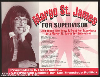 Item #108309 MARGO ST. JAMES FOR SAN FRANCISCO SUPERVISOR POSTER