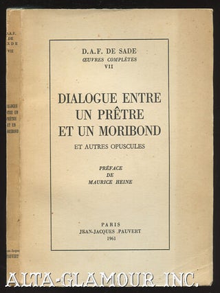 Item #110508 DIALOGUE ENTRE UN PRETRE ET UN MORIBOND; et autre opuscules....