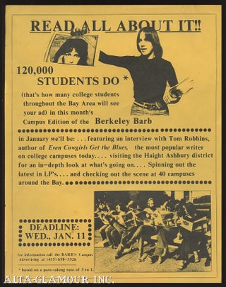 Item #110803 THE BERKELEY BARB - Four Pieces of Advertising Ephemera