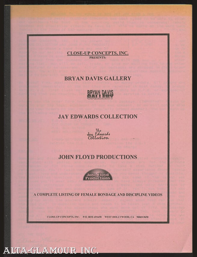 Item #112556 CLOSE-UP CONCEPTS INC. PRESENTS; Brian Davis Gallery, Jay Edwards Collection, and John Floyd Productions