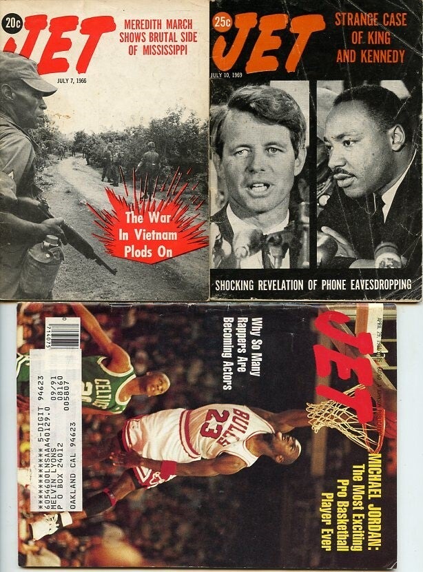 JET MAGAZINE - Broken Run of 238 Issues; 1953-2000
