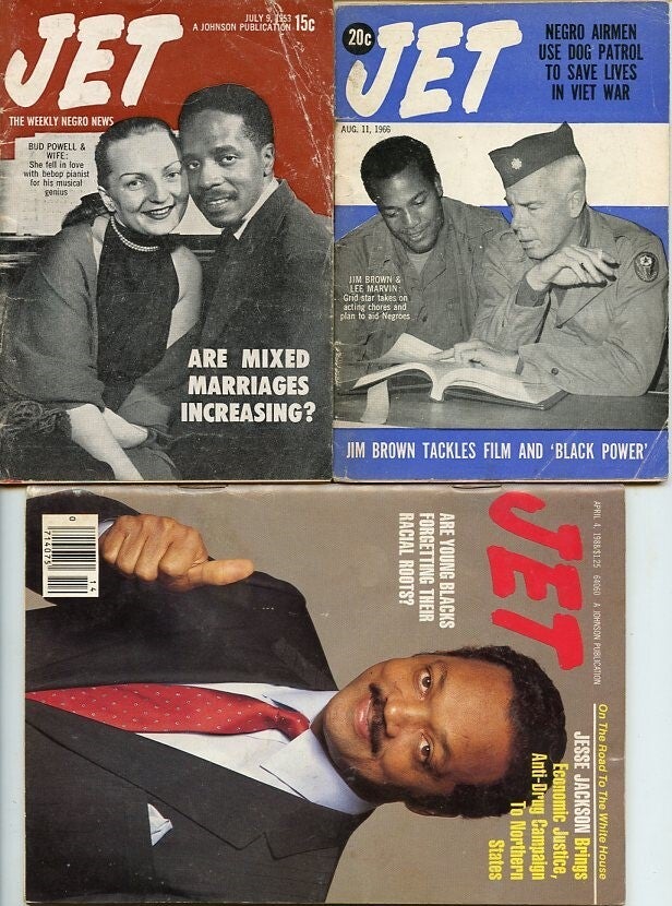 JET MAGAZINE - Broken Run of 238 Issues; 1953-2000