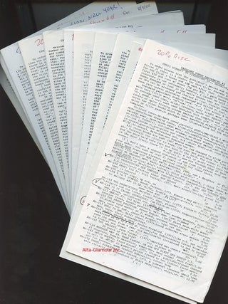 HARDCORE PORNO PAPERBACKS; A Set of Eleven Catalogues. Chris Eckhoff.