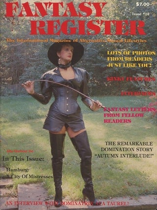 FANTASY REGISTER; The International Magazine of Alternative Sexual Lifestyles