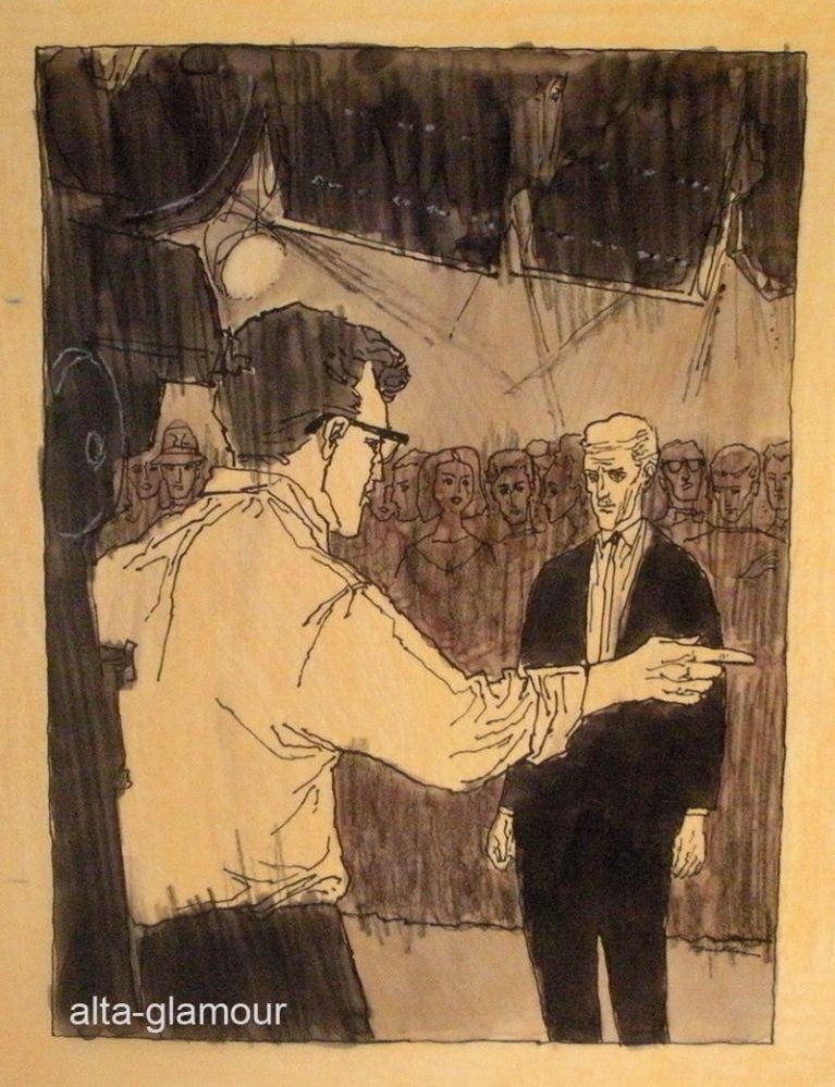 Item #16704 SPOTLIGHT - ORIGINAL ARTWORK; Broadside. Budd Schulberg.