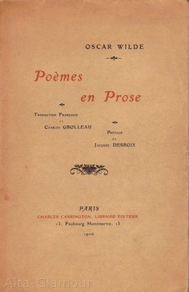 Item #17076 POEMES EN PROSE. Traduction francaise de Charles Grolleau. Preface de Jacques...
