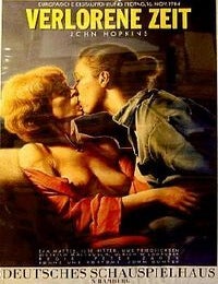 Item #18491 POSTER FOR THE EUROPEAN PREMIERE OF 'VERLORENE ZEIT' [Losing Time]. John Hopkins.