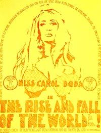 Item #18966 THE RISE AND FALL OF THE WORLD!; As Seen From A Sexual Postion. Carol Doda