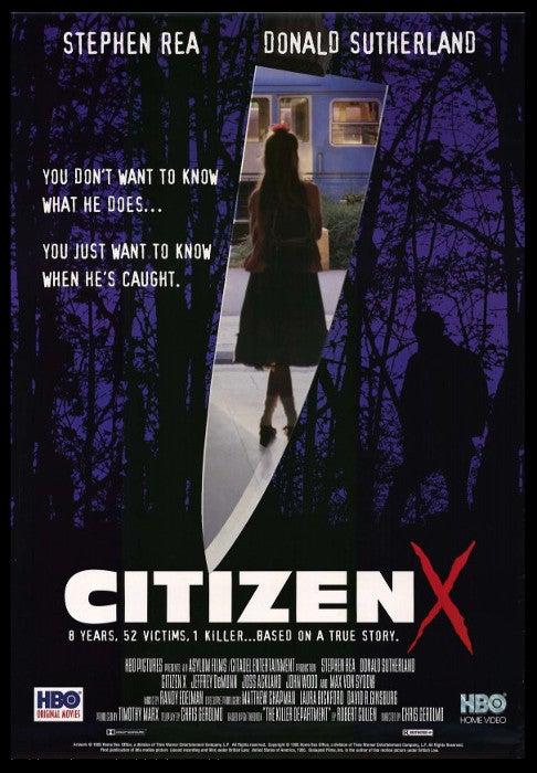 Item #22482 CITIZEN X; Starring Stephen Rea and Donald Sutherland