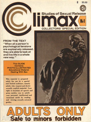 Item #25354 CLIMAX; Studies of Sexual Release