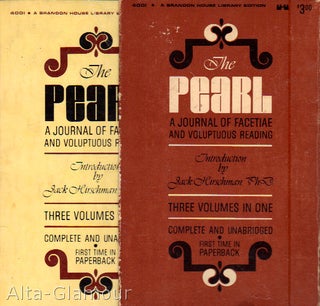 Item #28032 THE PEARL; A Journal of Facetiae and Voluptuous Reading. Three Volumes in One