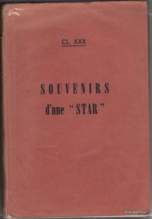 Item #39403 SOUVENIRS D'UNE 'STAR'. CI. XXX