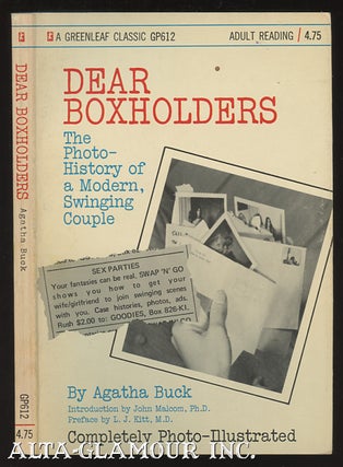 Item #44590 DEAR BOXHOLDERS; The Photo-History of a Modern, Swinging Couple. Agatha Buck