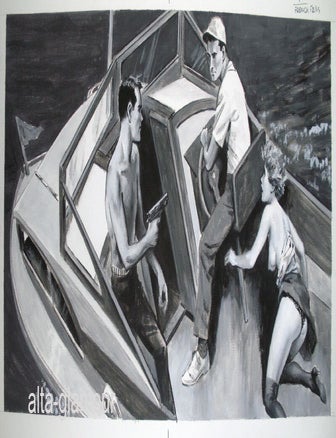 Item #45933 MURDER MY LOVE - ORIGINAL ARTWORK; French Frills