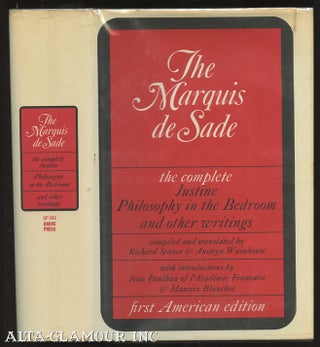 Item #50455 THE MARQUIS DE SADE; The Complete Justine, Philosophy in the Bedroom, and other writings