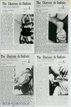 Item #52433 THE CHATEAU DE SADISTE. - PHOTOGRAPHIC BONDAGE ART SET; A Saga of Sex and Sadism...