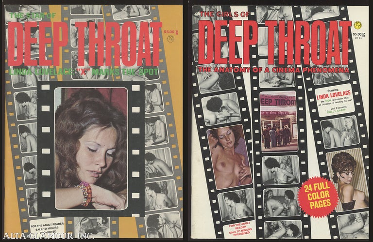 Item #53398 THE STAR OF DEEP THROAT: LINDA LOVELACE - X Marks the Spot / THE GIRLS OF DEEP THROAT [Set of two magazines]