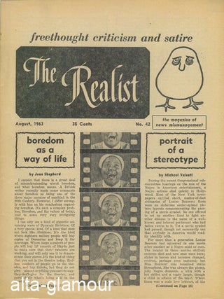 Item #57980 THE REALIST; Freethought Criticism and Satire. Paul Krassner