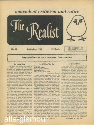 Item #57989 THE REALIST; Freethought Criticism and Satire. Paul Krassner