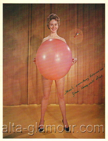 Item #60352 ORIGINAL PHOTOGRAPH - HONEYWELL GIRL WITH BALLOON