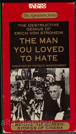 Item #60577 THE MAN YOU LOVED TO HATE; VHS. Patrick Montgomery, Director