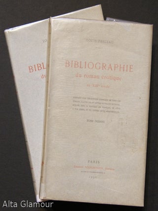 Item #60910 BIBLIOGRAPHIE DU ROMAN EROTIQUE AU XIXe SIECLE, donnant une description complete de...