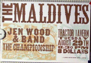 Item #60941 THE MALDIVES; Jen Wood & Band; The Championship