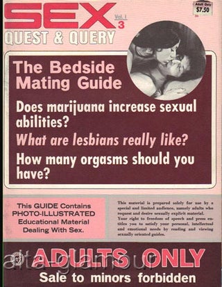 Item #62027 SEX QUEST & QUERY; The Bedside Mating Guide