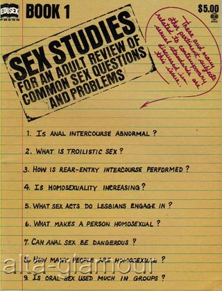 Item #62134 SEX STUDIES; Book 1, For An Adult Review of Common Sex Questions and Problems